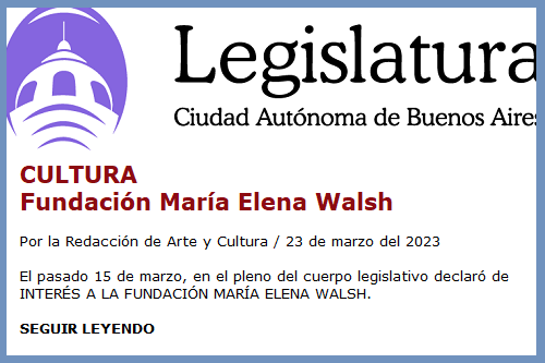 LEGISLATURA WALSH